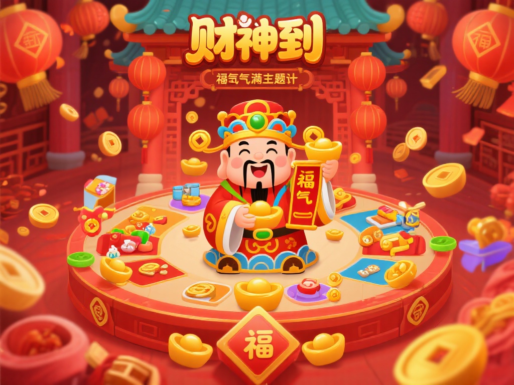 《财神到》：福气满满的主题设计
这款游戏以中国传